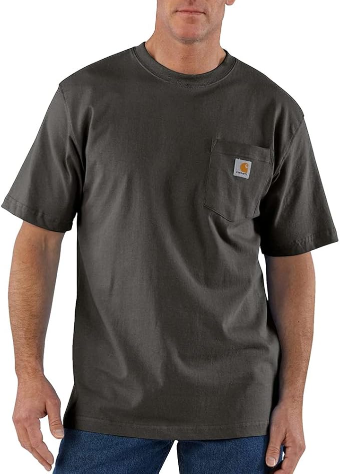 Carhartt Men's Loose Fit Heavyweight Short Sleeve Pocket T-Shirt