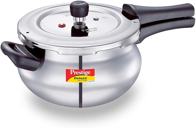 Prestige PRASV4.4 Pressure Cooker, 4.4 L Junior Handi, Silver