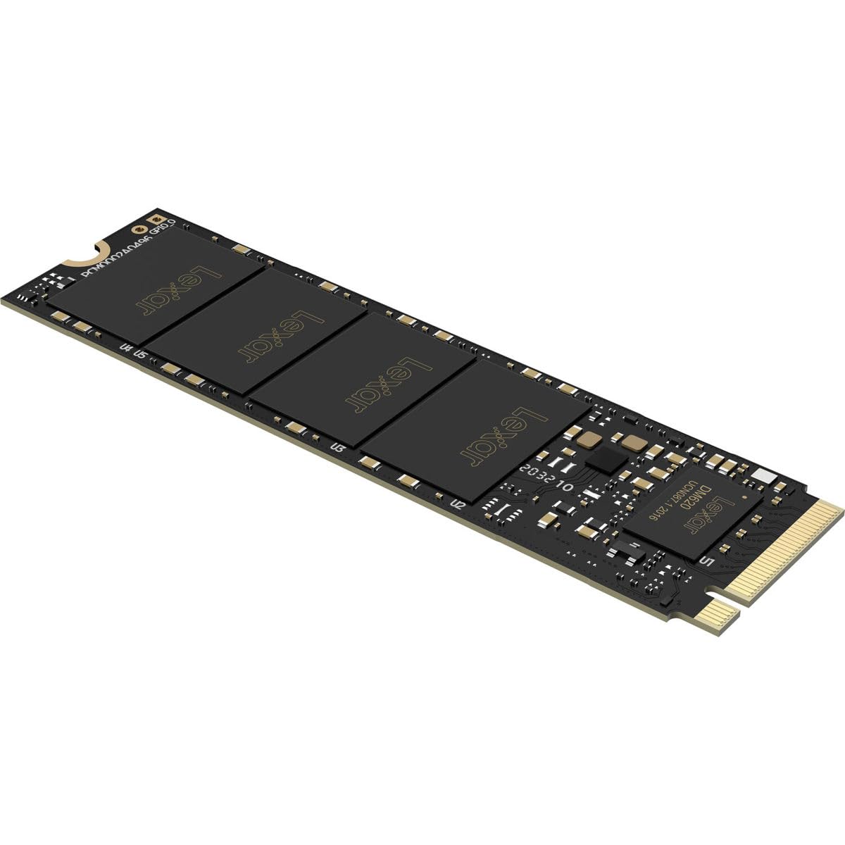 Lexar NM620 512GB SSD, M.2 2280 PCIe Gen3x4 NVMe 1.4 Internal SSD, Up to 3500MB/s Read, 2400MB/s Write, 3D NAND Flash Internal Solid State Drive for