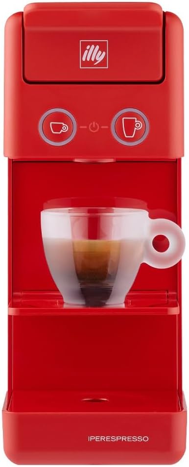 Illy Y3.3 Iperespresso Coffee Machine, Red