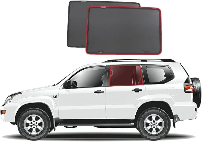 Snap Shades For Toyota Landcruiser Prado 120 Series | Lexus GX 470 Car Rear Window Shades (J120; 2003-2009) | Genuine