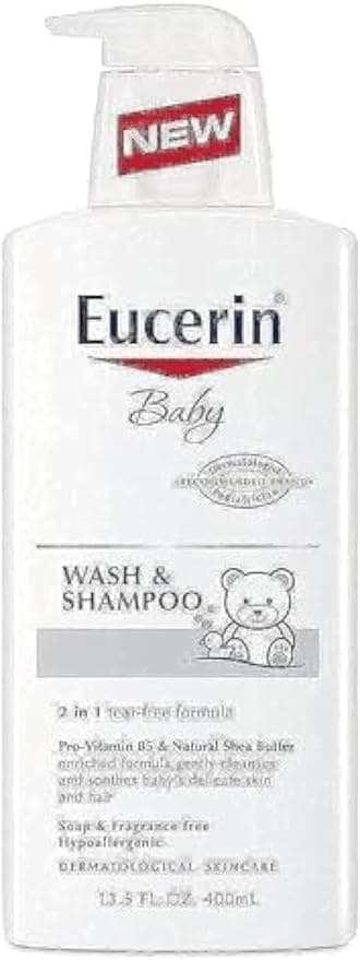 Eucerin Baby Wash and Shampoo, 13.5 Fluid Ounce