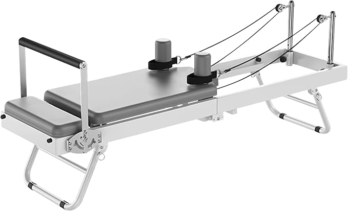 fitnessLAB Foldable Pilates Reformer Gym Fitness Yoga Cardio Exercise Machine