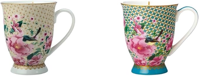 Maxwell & Williams Teas & C's Silk Road Footed Mug 300ml White