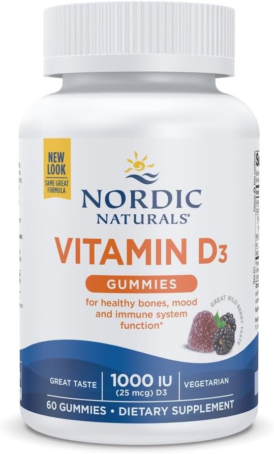 Nordic Naturals - Vitamin D3 Gummies Wild Berry 1000 IU - 120 Gummies