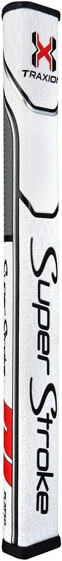 SuperStroke Traxion Flatso 1.0 Putter Grip White/Red/Grey