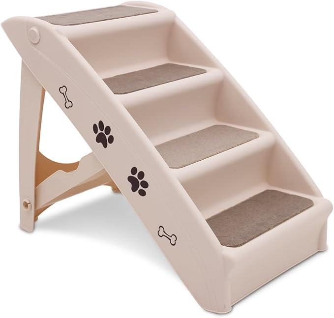 Furtastic 50cm Foldable Step Ladder Stairs - Brown