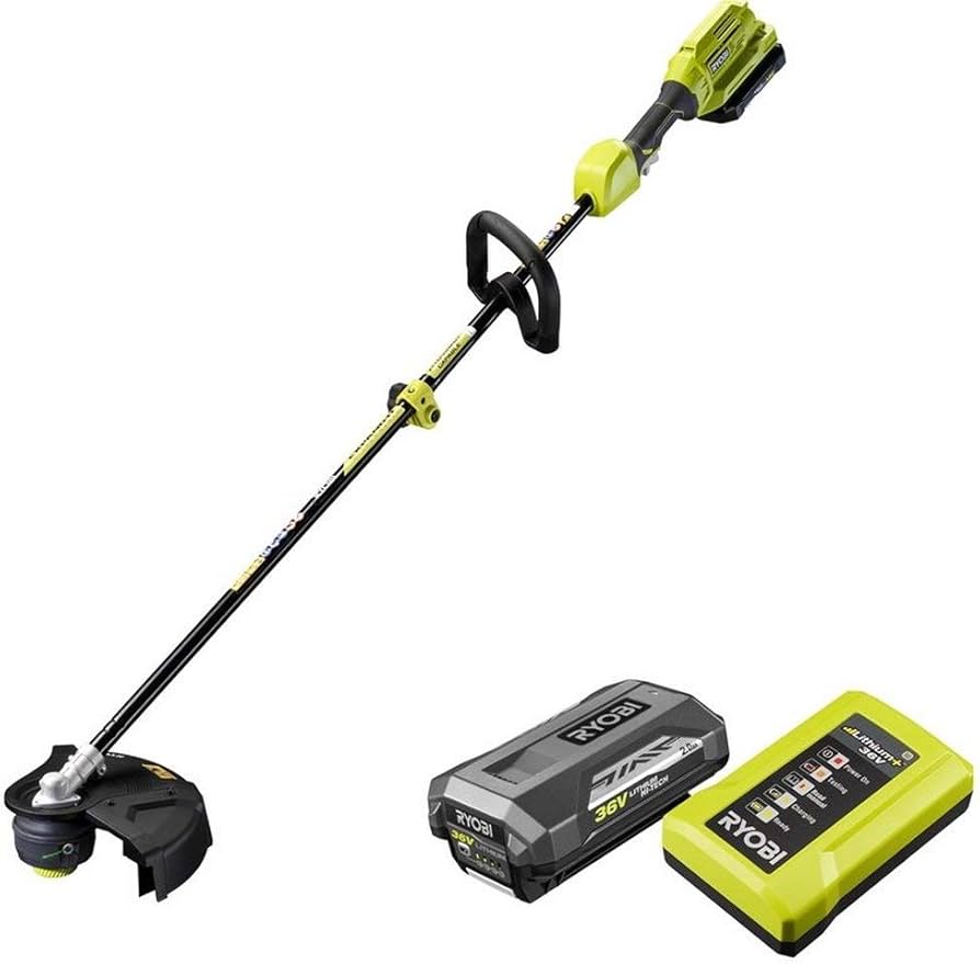 Ryobi Lithium+ 36V 2.0Ah 28cm/33cm Straight Shaft Cordless Line Trimmer Kit