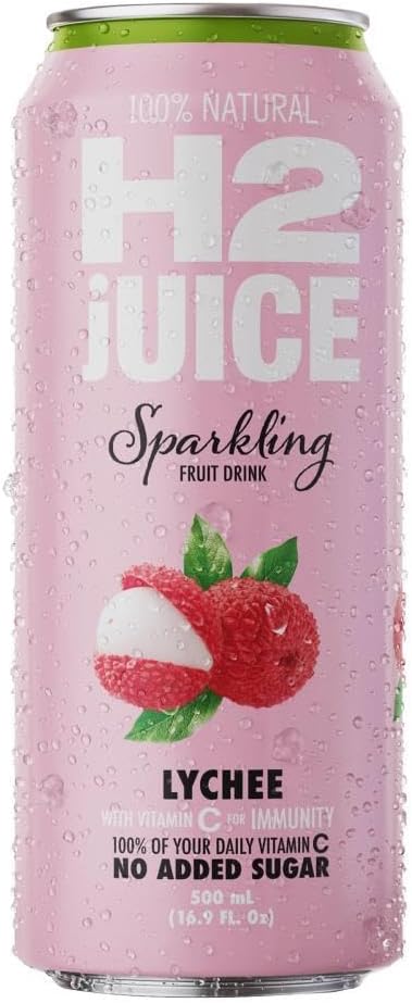 H2juice Sparkling Lychee 500ml X12