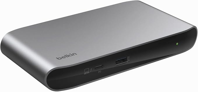 Belkin Connect Thunderbolt 4 Docking Station, 5-in-1 USB-C Multiport Core Hub with 96W Power Delivery for Mac and Windows Laptops, One 8K or Two 4K 