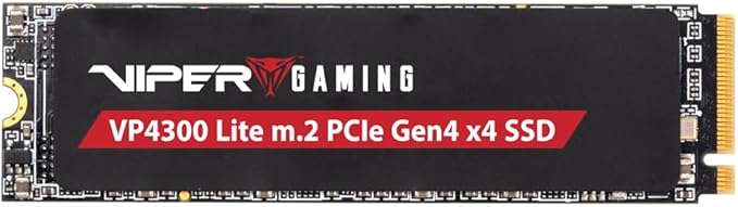 Patriot Memory Viper VP4300 Lite 500 GB M.2 PCIe Gen4 X4 Ssd, Compatible with PS5