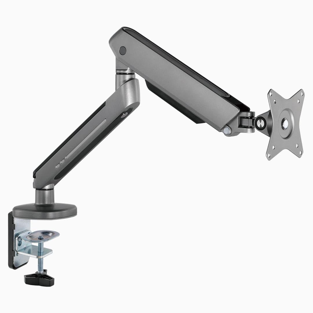 Desky Single Led Monitor Arm Space Grey