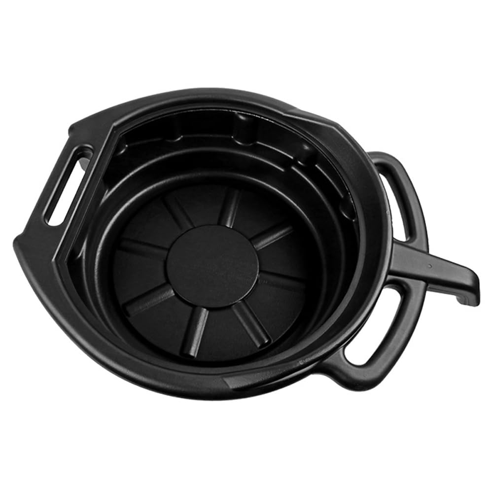 Oil Drain Pan Waste Engine Oil Collector Oil Drip Tray with 3 Handles Car Maintenance and Repairing Oil Collect Basin