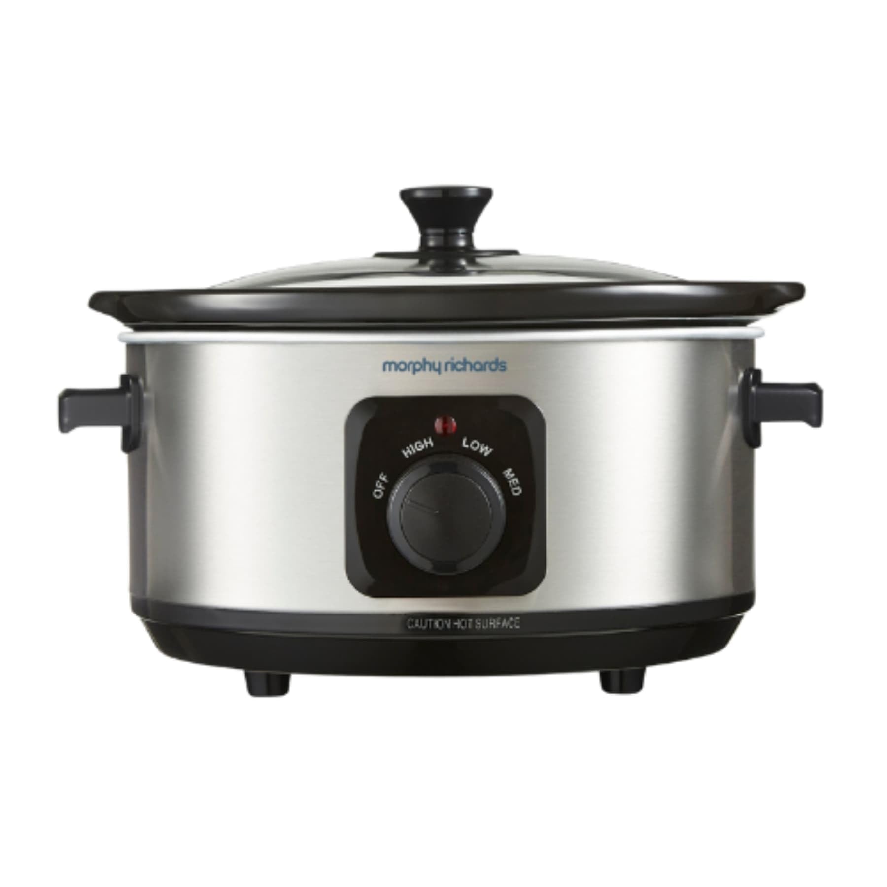 Morphy Richards 3.5L Stainless Steel Slow Cooker, 3 Heat Settings, One Pot Solution, Dishwasher Safe Ceramic Pot, 460017