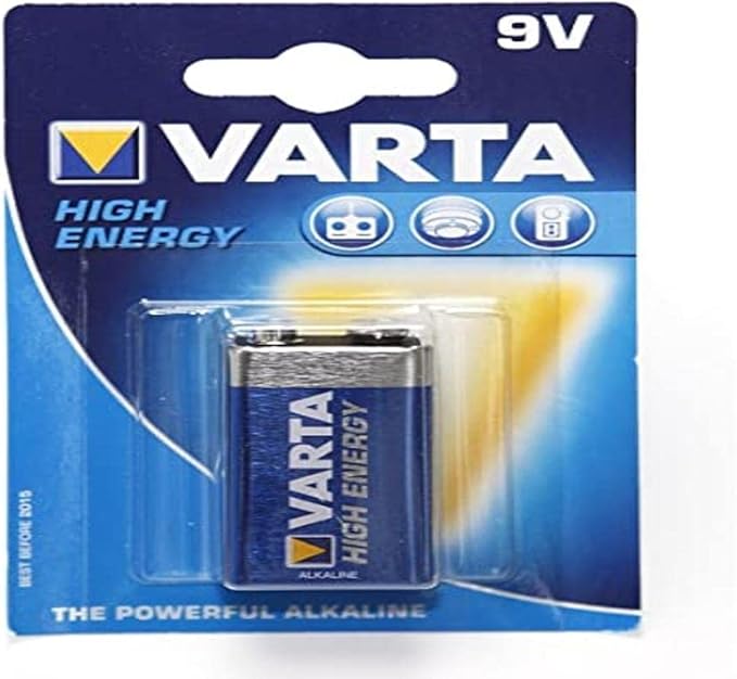 Varta 9V Alkaline Batteries - 2 Pack
