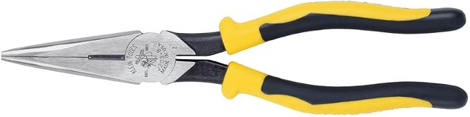 Klein Tools J203-8N Long Nose Side Cutting Pliers, Stripping, 8"