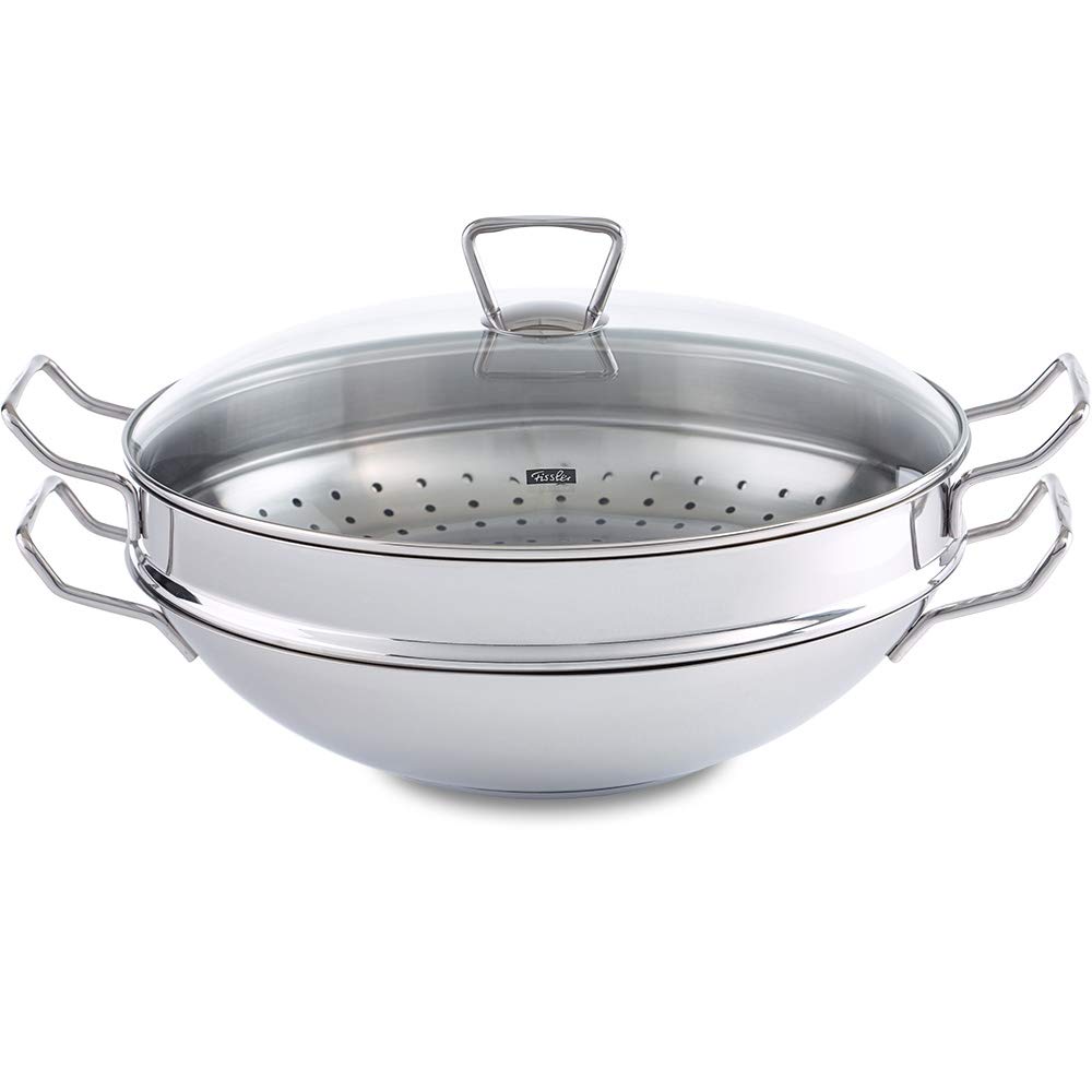 Fissler Nanjing Wok With Glass Lid 35cm