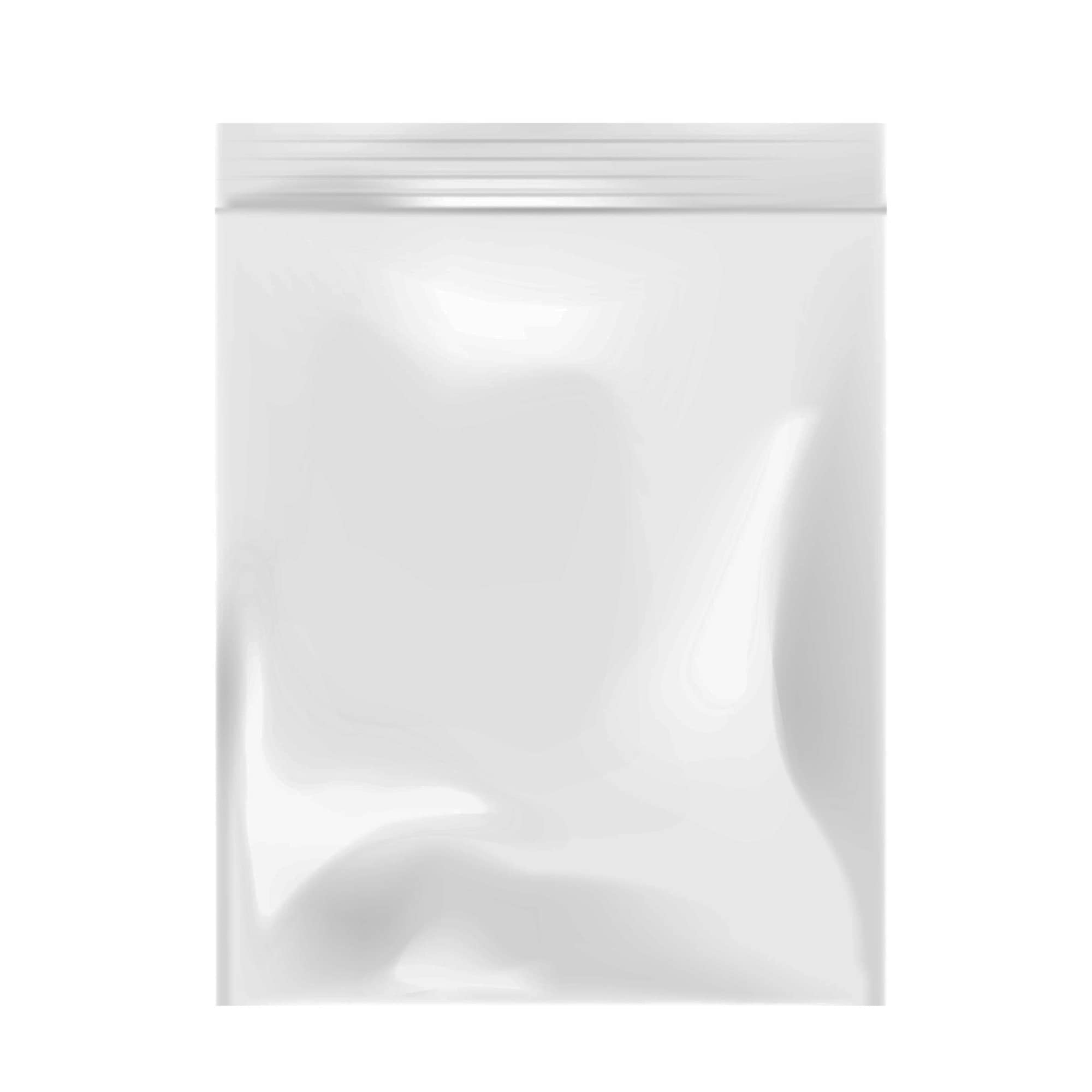 Resealable Zip Lock Bags PE Clear Plastic Zipper Extra Thick 80 Micron Multiple Sizes Medium Large 100 Bags (23 x 31cm)