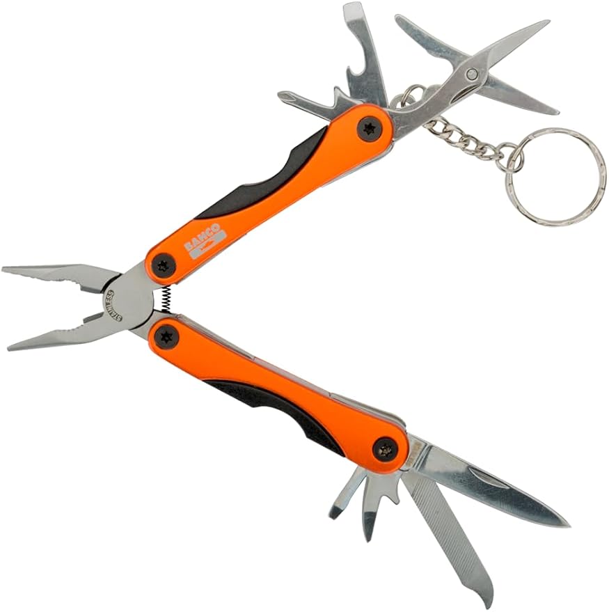 Bahco 18-in-1 Mini Foldable Multi-Tool Plier MTT121... Orange by Bahco