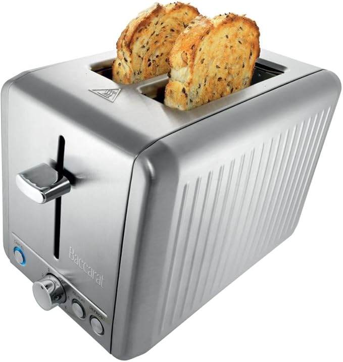 Baccarat The Toasty Slice 2 Slice Toaster Silver