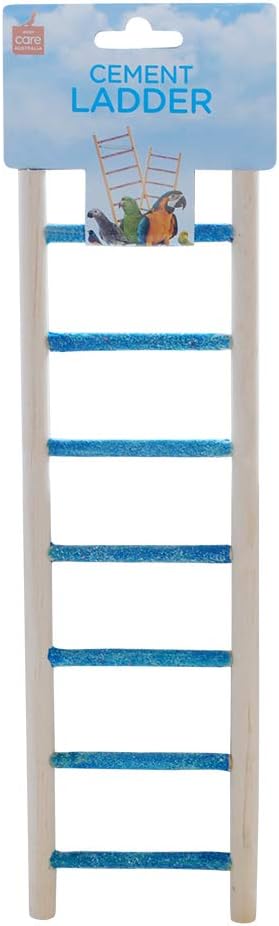 Penn Plax 7 Step Cement Bird Ladder With Wood Frame