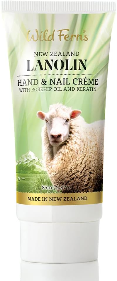 Wild Ferns Lanolin Hand and Nail Creme With Rosehip Oil and Keratin