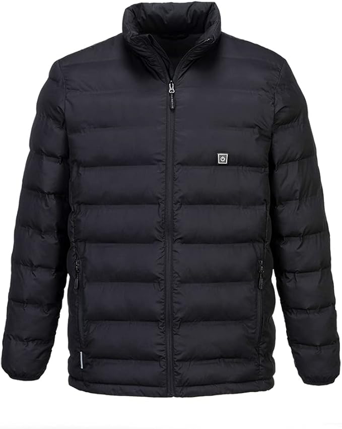Portwest s547 Ultrasonic Heated Tunnel Jacket Black XL (46-48)