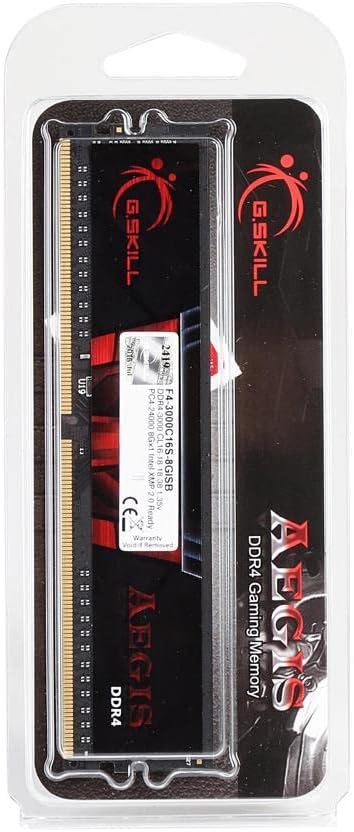 G.Skill Aegis 16GB (1x 16GB) DDR4 3200MHz Memory F4-3200C16S-16GIS