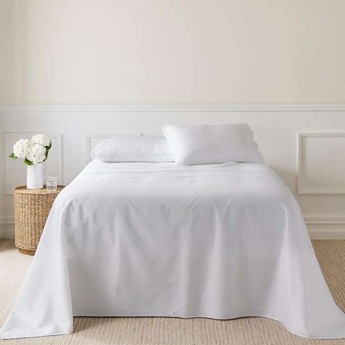 MyHouse Ashton Sheet Set White / Super King