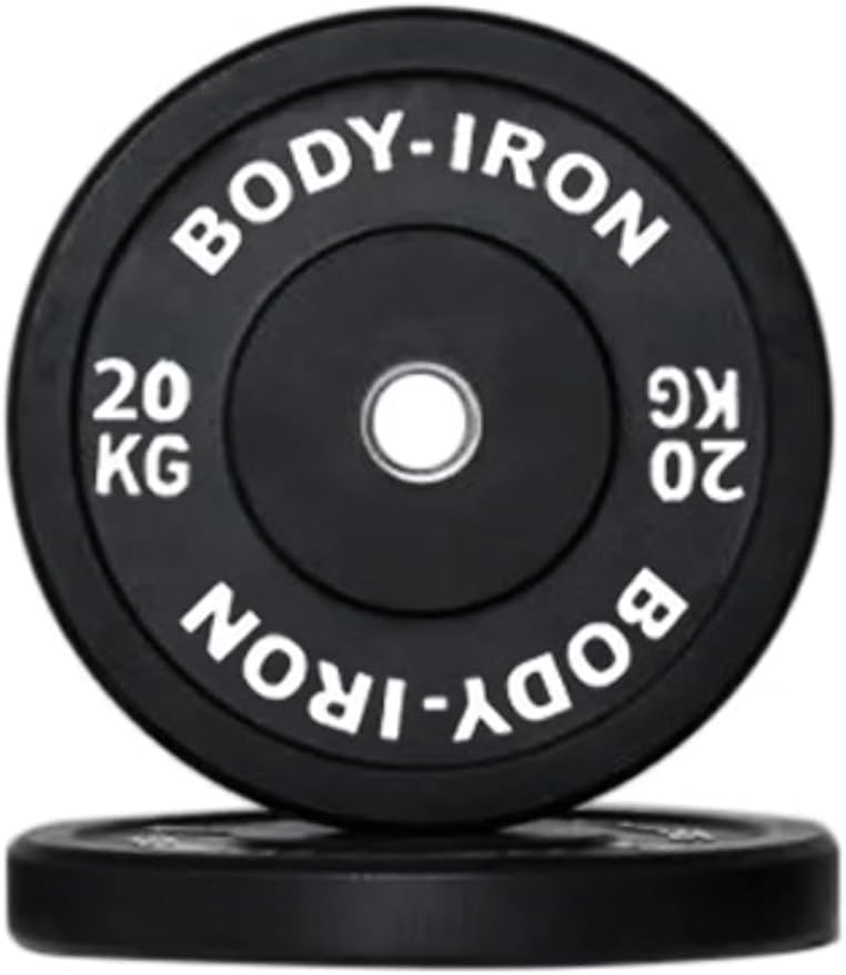 Body Iron 20 kg Bumper Plate Black Qty 40 | World Fitness