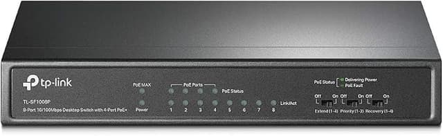 TP Link TL SF1008P 8 Port 4 PoE Switch