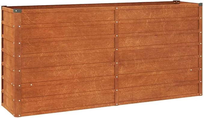NNEVL Garden Raised Bed Rusty 160x40x77 cm Corten Steel
