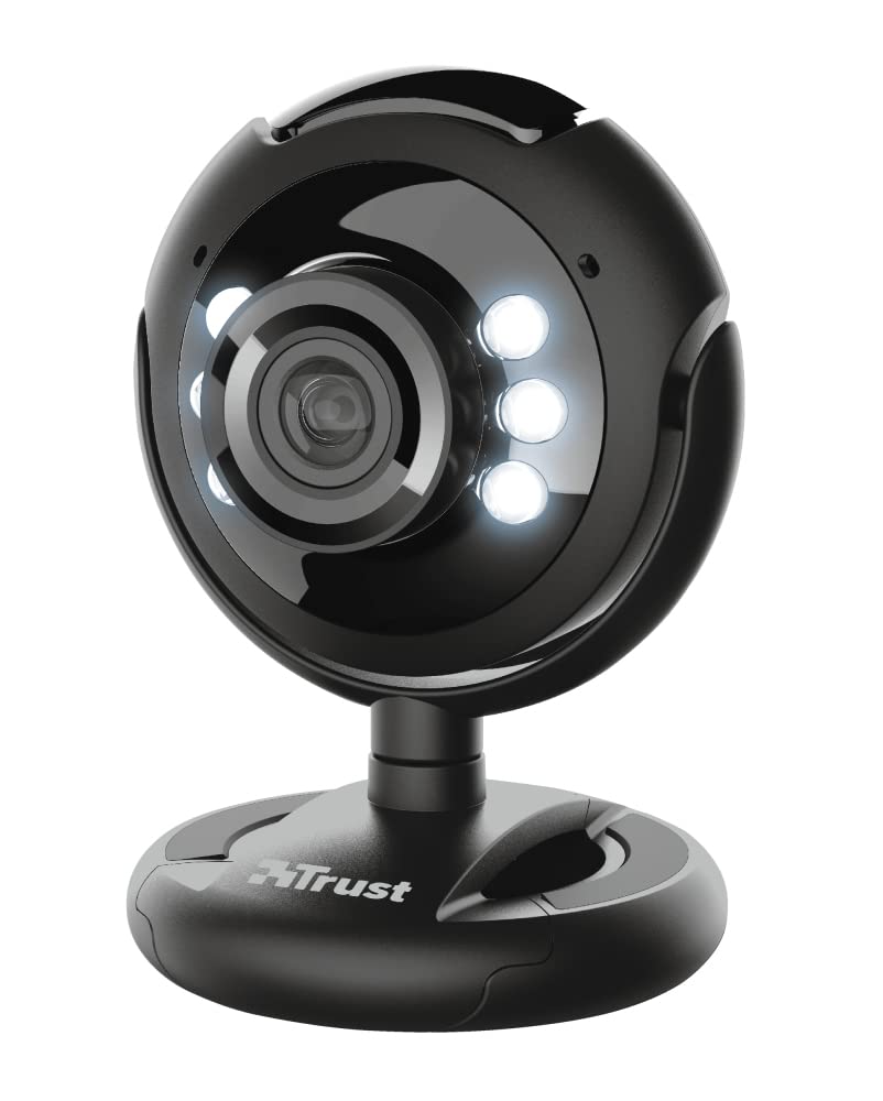 Trust Spotlight Pro Webcam With Microphone, LED Lights and Smart Stand, Videocamera, USB Plug and Play, Web Camera For Video Calling, Skype, Teams, Z