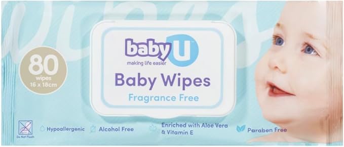 Baby U Wipes Fragrance Free 240