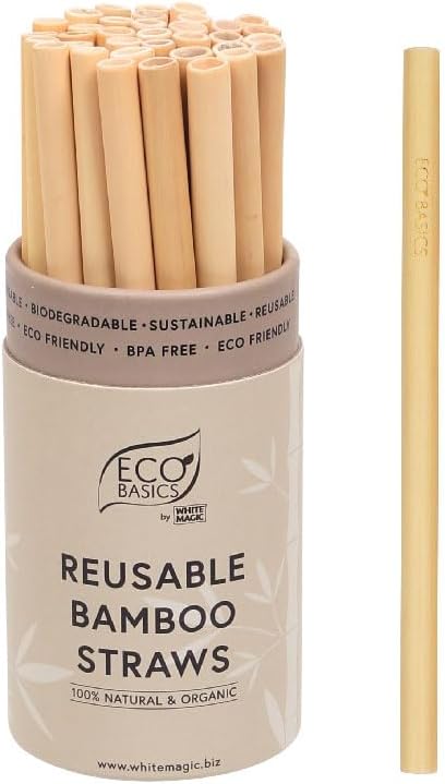 White Magic - Eco Basics Reusable Bamboo Straws