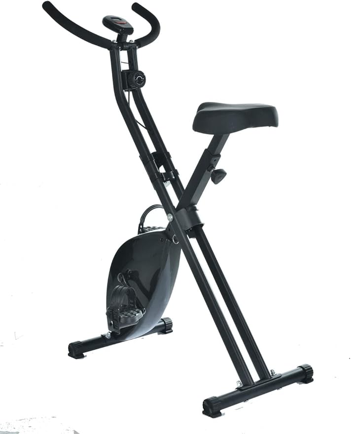 Salesbay Magnetic Exercise Bike Folding Upright x Bicycle Cycling Fitness Gym Home Train