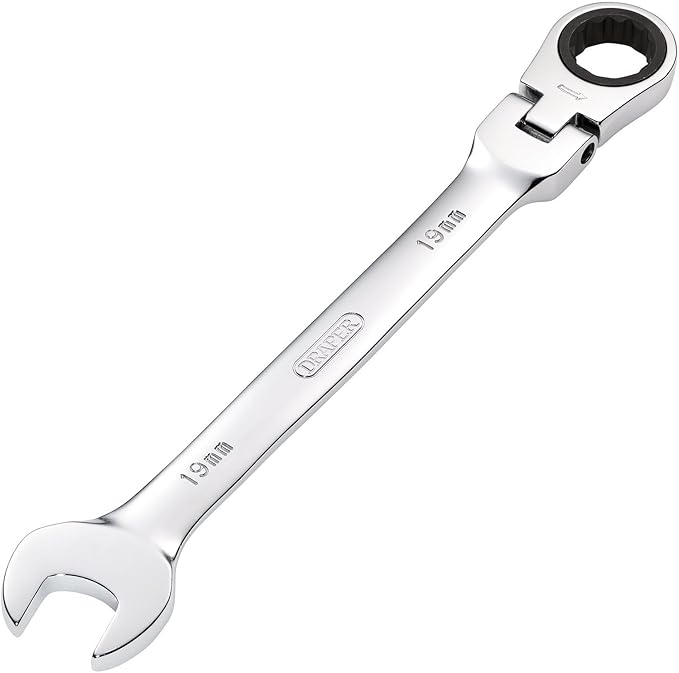 Draper 52010 9mm Hi-Torq Metric Flexible Head Ratcheting Combination Spanner