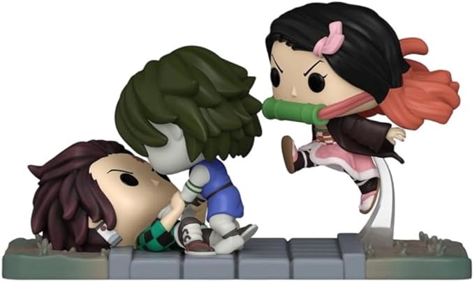 Demon Slayer - Tanjiro & Nezuko VS Temple Demon Pop! Moment