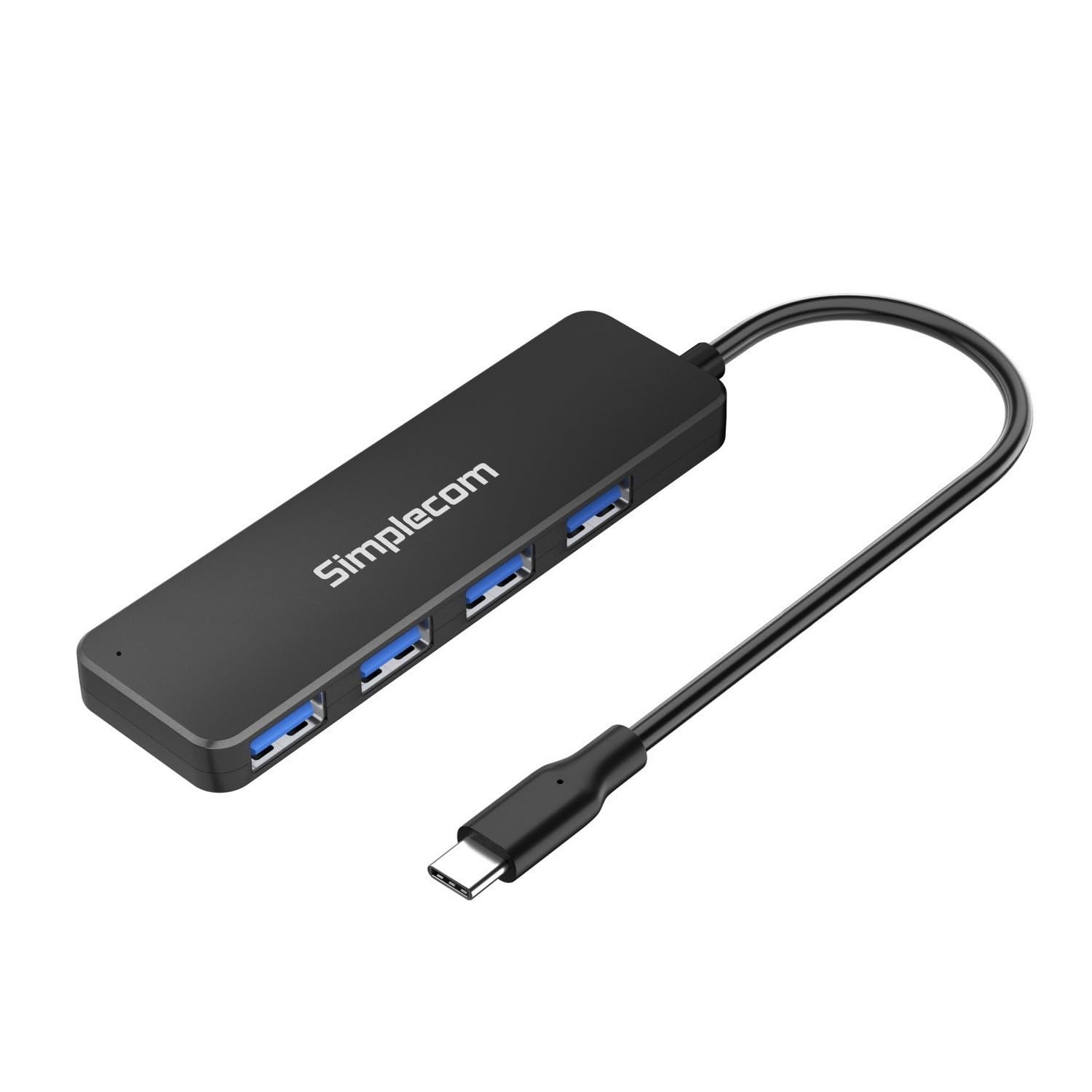 Simplecom CH340 Compact USB C to 4 Port USB A Hub USB 3.2 Gen1
