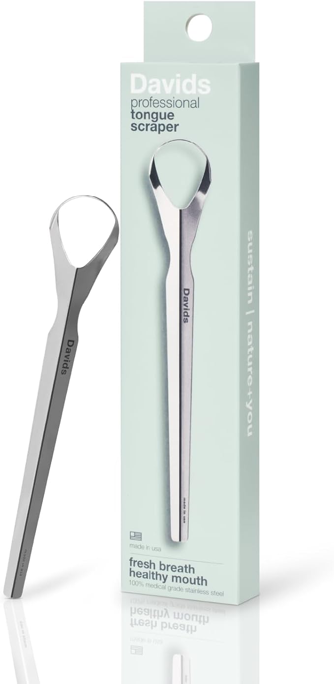 Davids, Professional Tongue Scraper, 1 Scraper