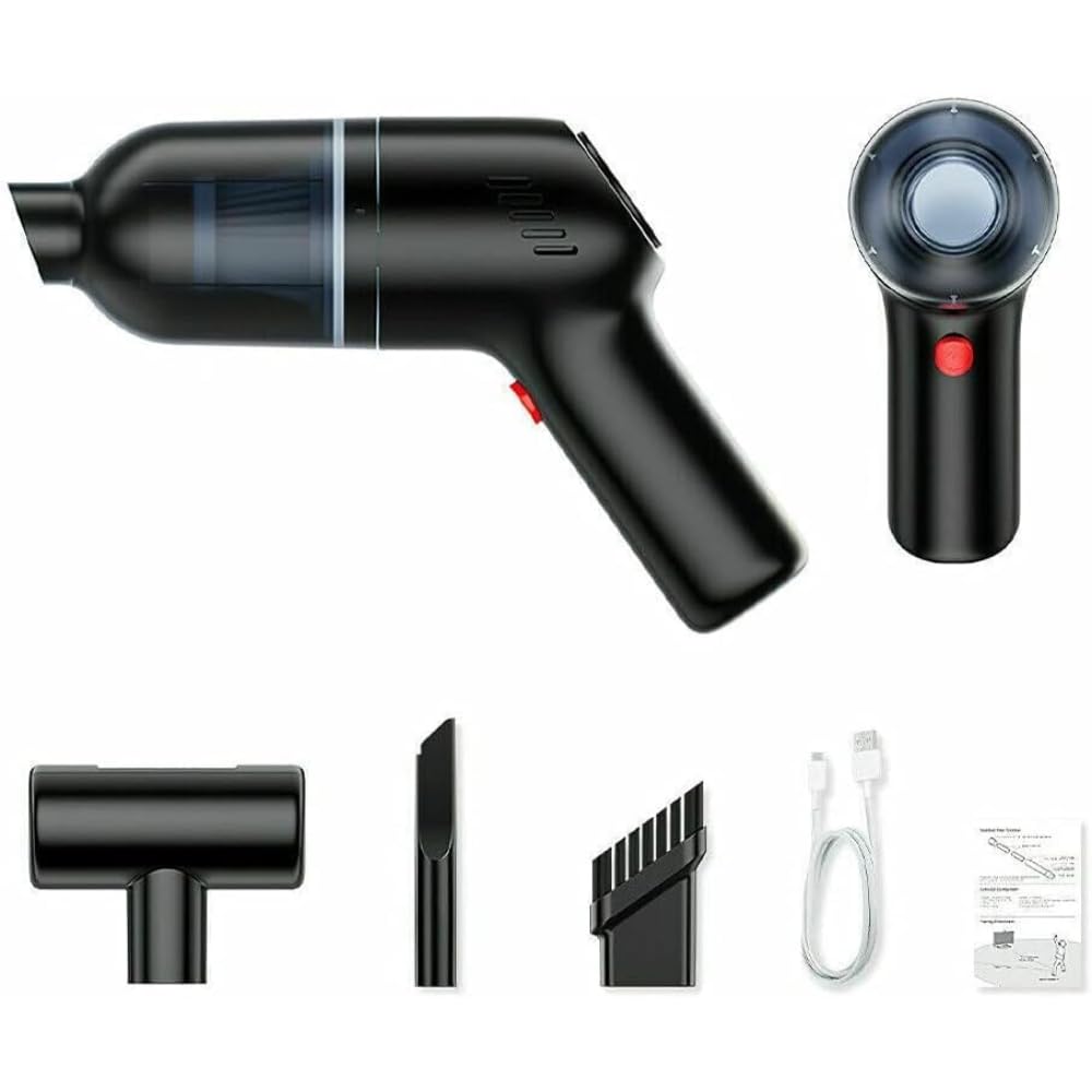 Portable Car Vacuum Cleaner Strong Suction Cordless Handheld Rechargeable