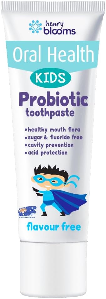 Henry Blooms Kids Probiotic Toothpaste 50g Flavour Free