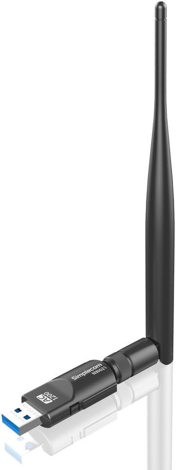 Simplecom NW621 AC1200 Dual-Band USB Wifi Adapter With 5dBi High Gain Antenna