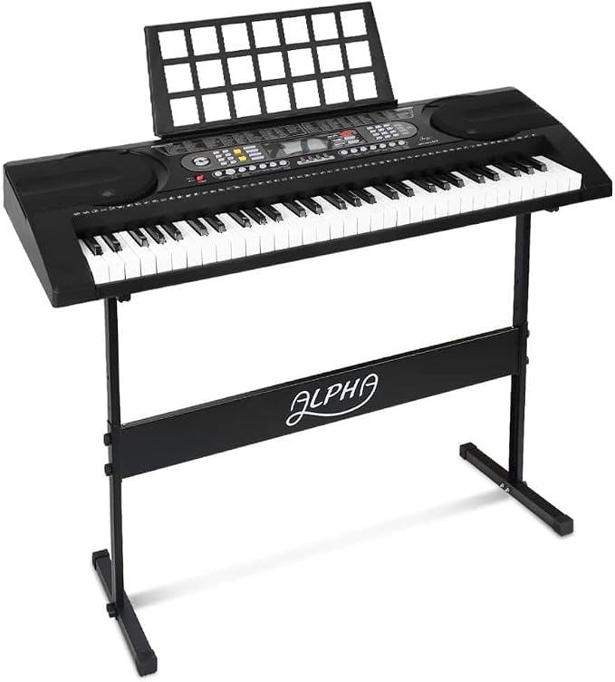Alpha 61 Keys Electronic Piano Keyboard Electric Instrument Touch Sensitive Midi