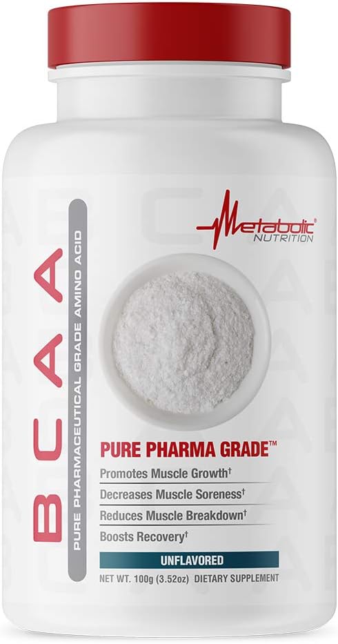 Metabolic Nutrition, BCAA, Unflavored, 3.52 oz (100 g)