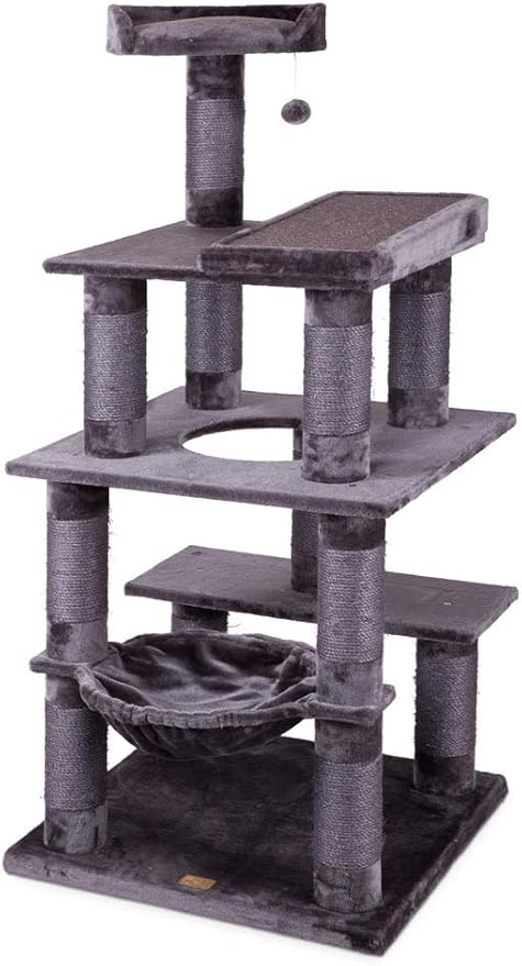 Kazoo Scratcher 5 Level Playground Charcoal