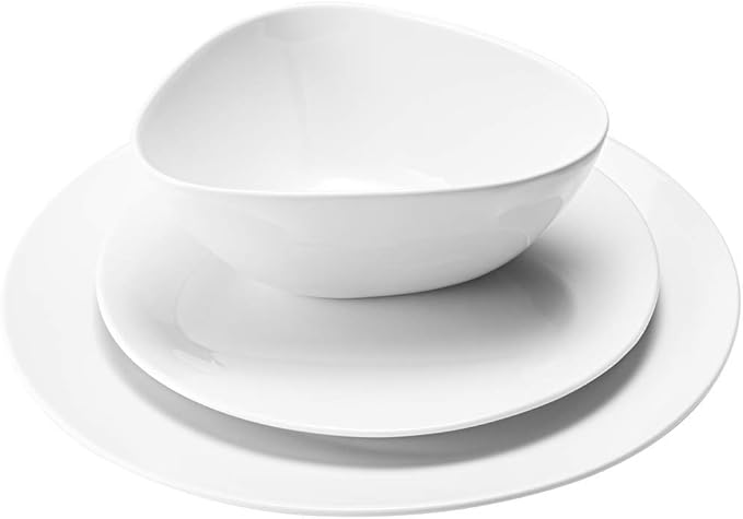 Georg Jensen Sky 3-Piece Porcelain Dinnerware Set White