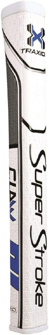 SuperStroke Traxion Claw 2.0 Golf Putter Grip White/Grey/Blue