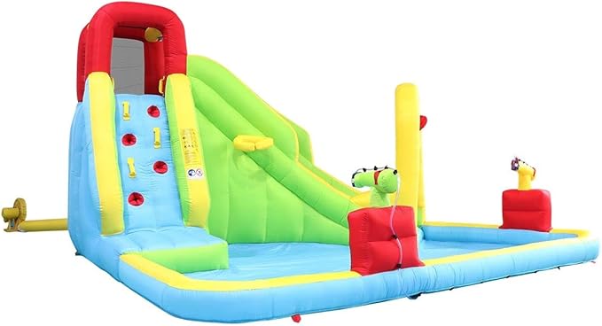Inflatable Water Park Water Slide Jump Castle Pool Outdoor Toy Bouncer Play Centre