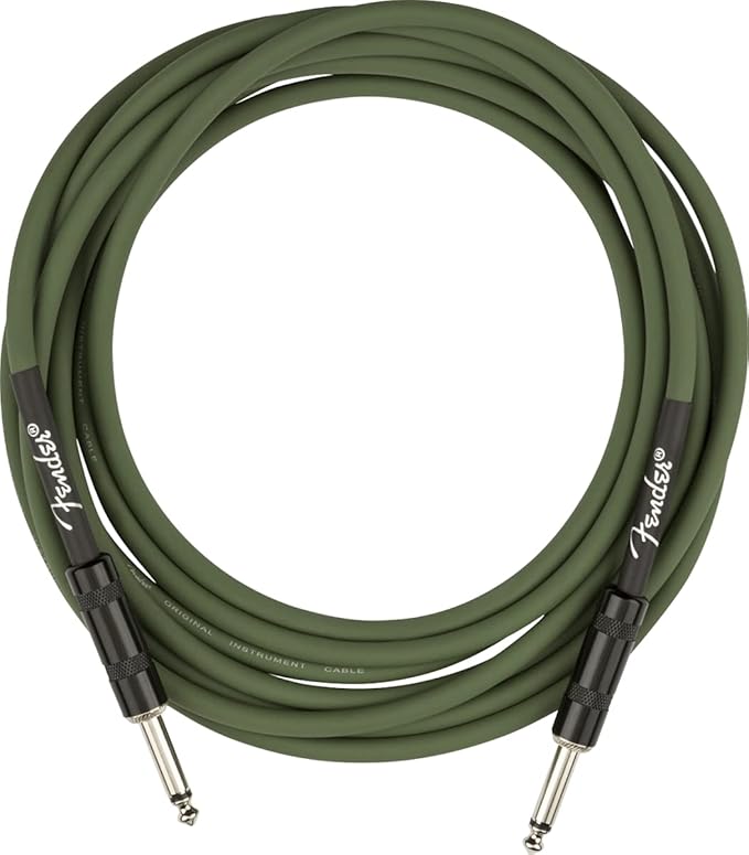 Fender Joe Strummer Pro 13' Instrument Cable, Drab Green